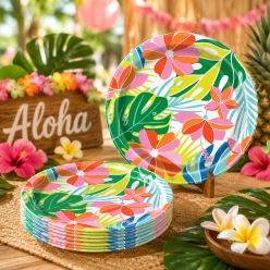 Luau Vibes Dinner Plates - 8 PK